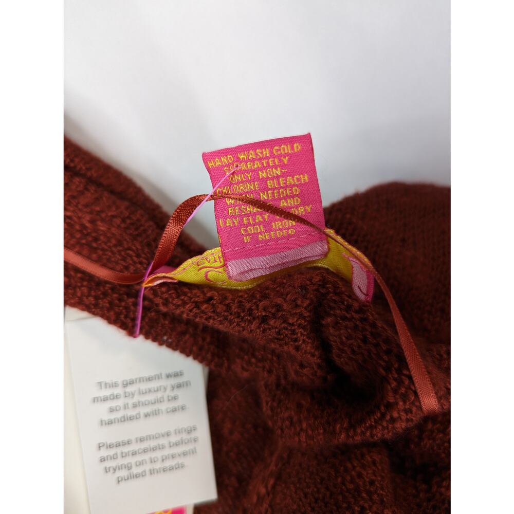 Catherine Malandrino Cardigan Long Knit Open Front Sweater - Picture 7 of 7
